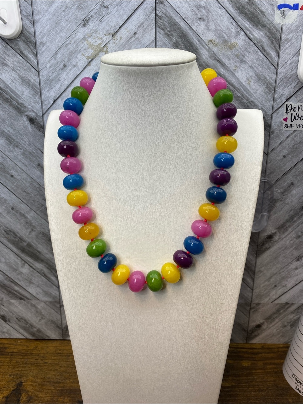 Rainbow Jade chunky 20 inch handknotted Aprilsplace